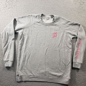 Peloton Sweatshirt Mens Small Gray Pullover Cotton Stretch Casual Knit Limitless